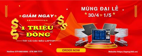 MỪNG ĐẠI LỄ 30/4 – 1/5, GIẢM NGAY 1 TRIỆU ĐỒNG. 