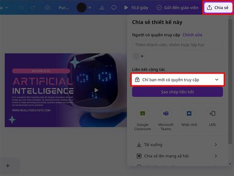Chuyển thiết kế Canva sang tài khoản khác cực nhanh và tiện lợi