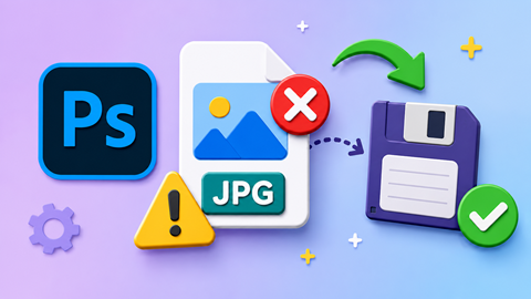 Khắc phục lỗi không lưu được file JPG trong Photoshop siêu đơn giản ai cũng làm được