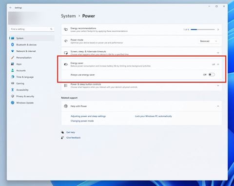 Người dùng laptop không còn lo cạn pin với tính năng mới của Windows 11