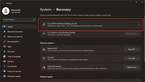 Sửa lỗi Windows 11 chưa bao giờ đơn giản đến thế - Laptop365