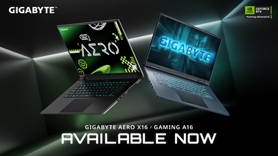 GIGABYTE ra mắt bộ đôi laptop AI – GIGABYTE AERO X16 và GIGABYTE GAMING A16
