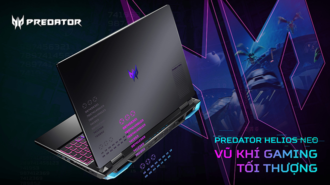 Acer ra mắt laptop Gaming cao cấp Predator Helios Neo 16: Vũ khí gaming tối thượng 2023 với CPU Intel Core i7 Gen 13 &, GPU GeForce RTX 4060 - 1