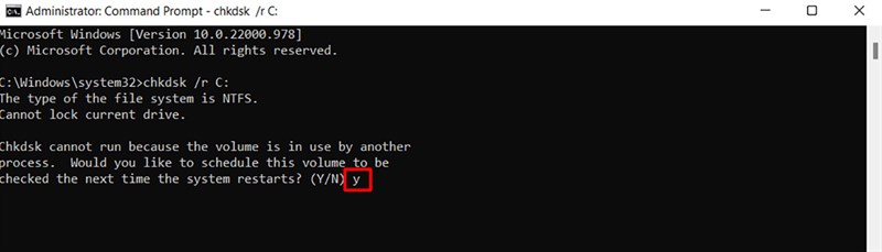 Cách khắc phục lỗi “CHKDSK Cannot Continue in Read-Only Mode” trên Windows