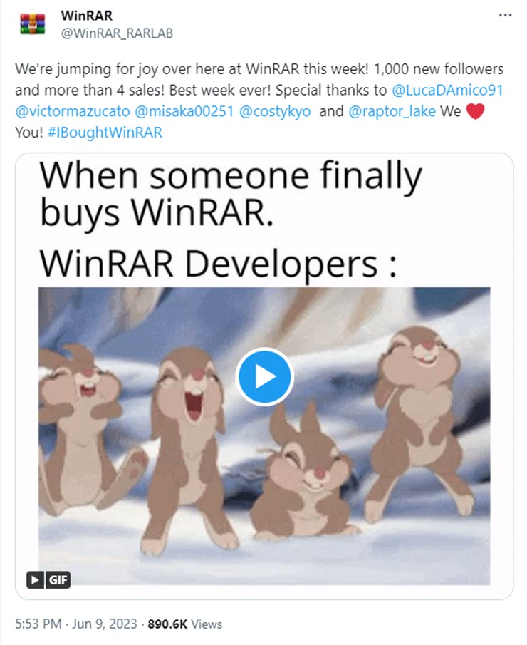 WinRAR “mừng rơn” vì lập kỷ lục bán được… 4 bản quyền trong một tuần - 1