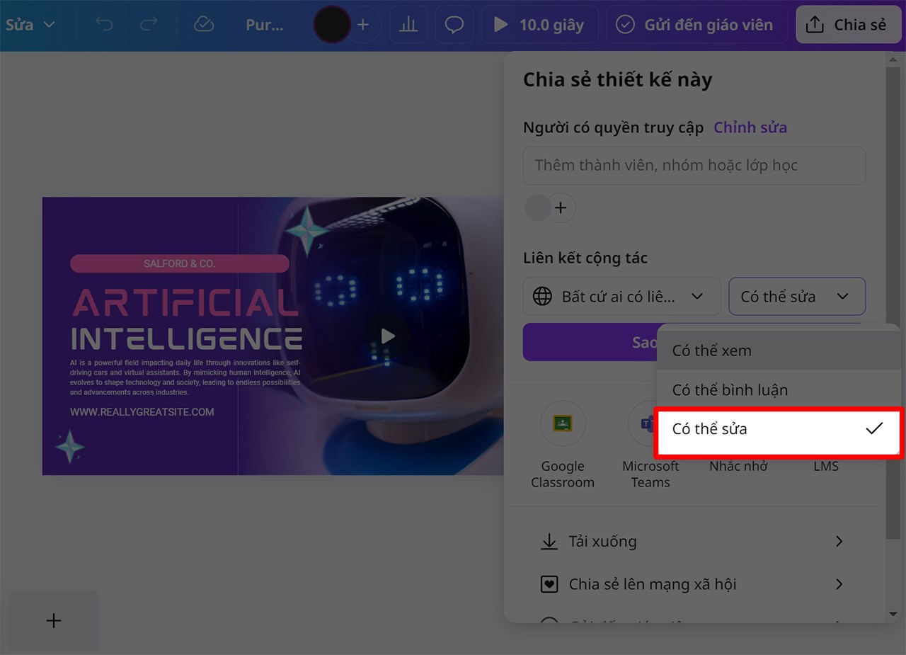 Cách chuyển file thiết kế Canva sang tài khoản khác Cách chuyển file thiết kế Canva sang tài khoản khác