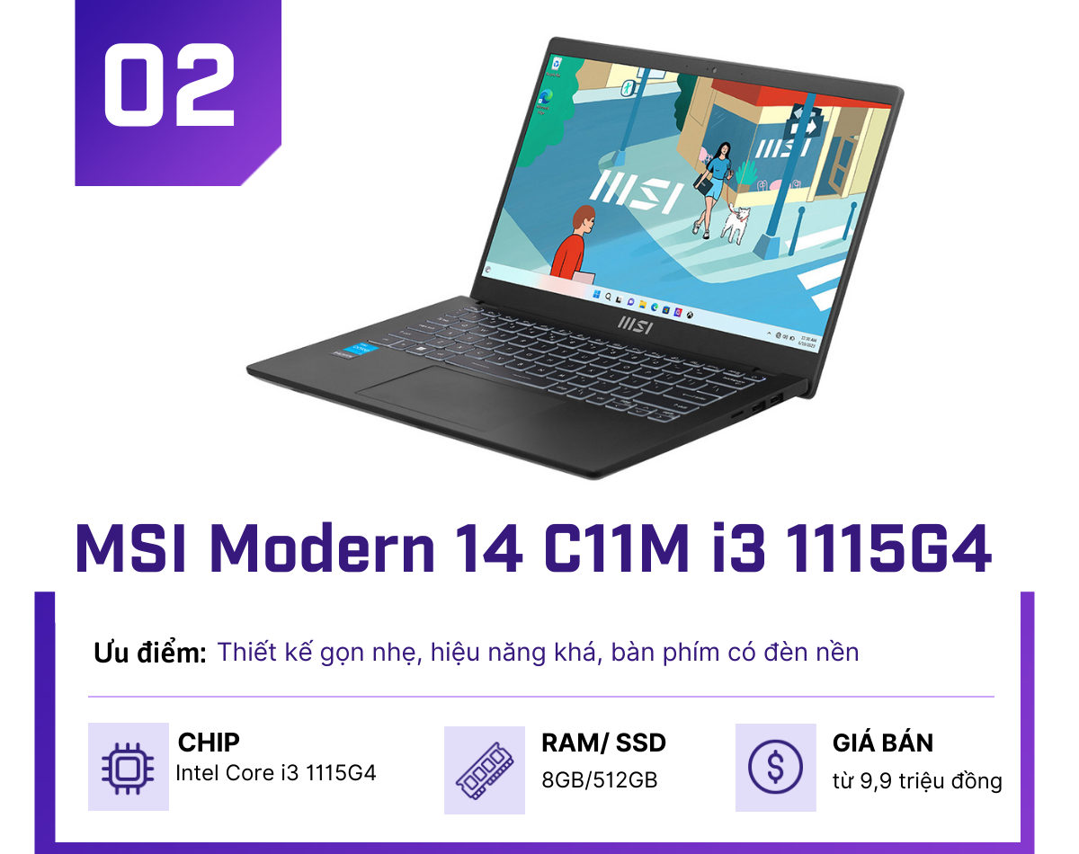 Gợi ý 5 laptop cho học sinh có cấu hình khỏe, giá dưới 10 triệu - 2