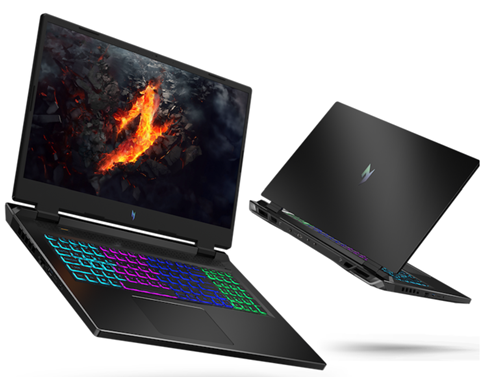 Acer trình làng laptop Nitro chuyên game với màn hình 165Hz, rộng 17-inches
