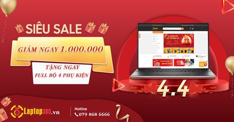 ĐẠI TIỆC SIÊU SALE 4/4 - LAPTOP365