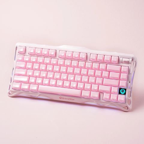 Bàn phím cơ gaming GravaStar Mercury K1 Special Edition - Sakura Pink