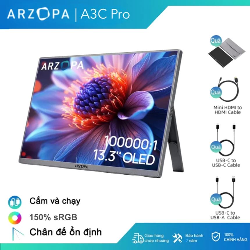 Màn hình di động Arzopa A3C Pro OLED 13.3 inch FHD