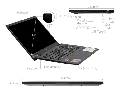 Asus Vivobook Flip TM420UA-EC022T/R5-5500U