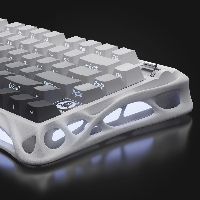 Bàn phím cơ không dây GravaStar Mercury K1 - Gradient White 8