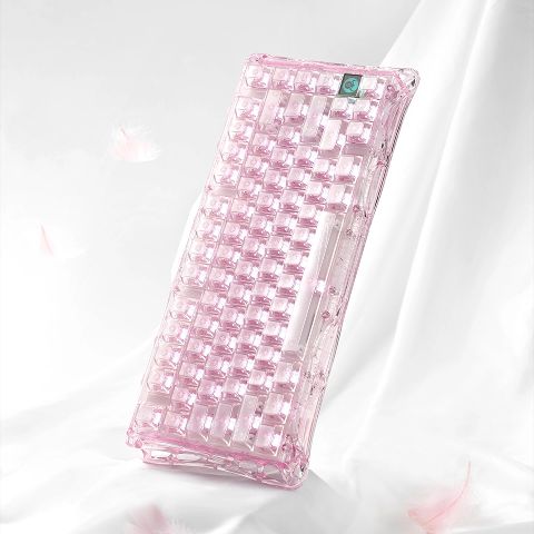 Bàn phím cơ GravaStar Mercury K1 Lite - Crystal Rose