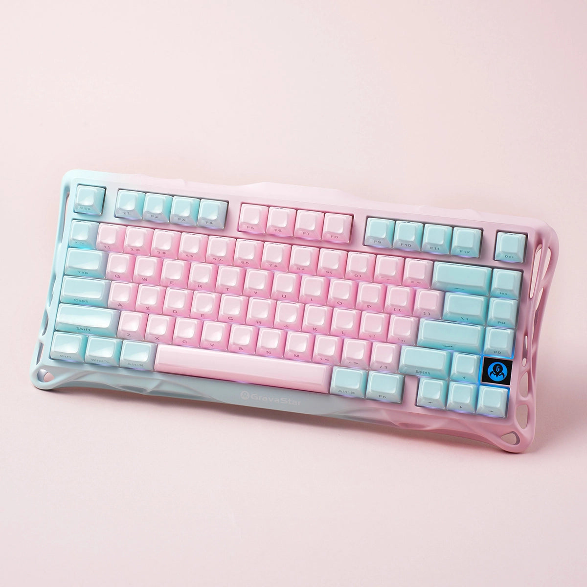 Bàn phím cơ GravaStar Mercury K1 Lite Special Edition - Lumen Rose