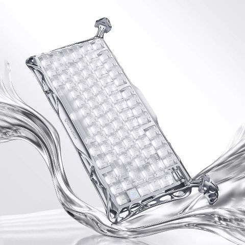 Bàn phím cơ GravaStar Mercury K1 Pro - Ghost Silver