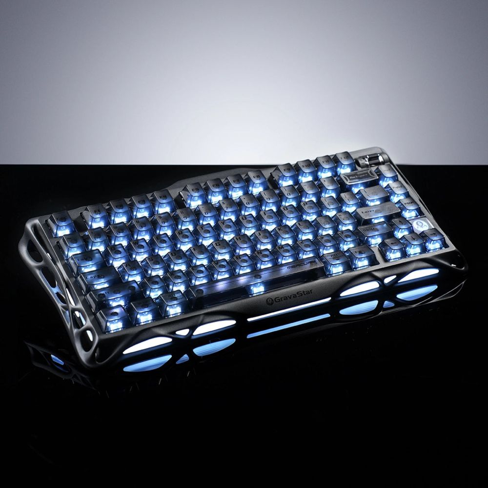 Bàn phím cơ không dây GravaStar Mercury K1 - Stealth Black 1