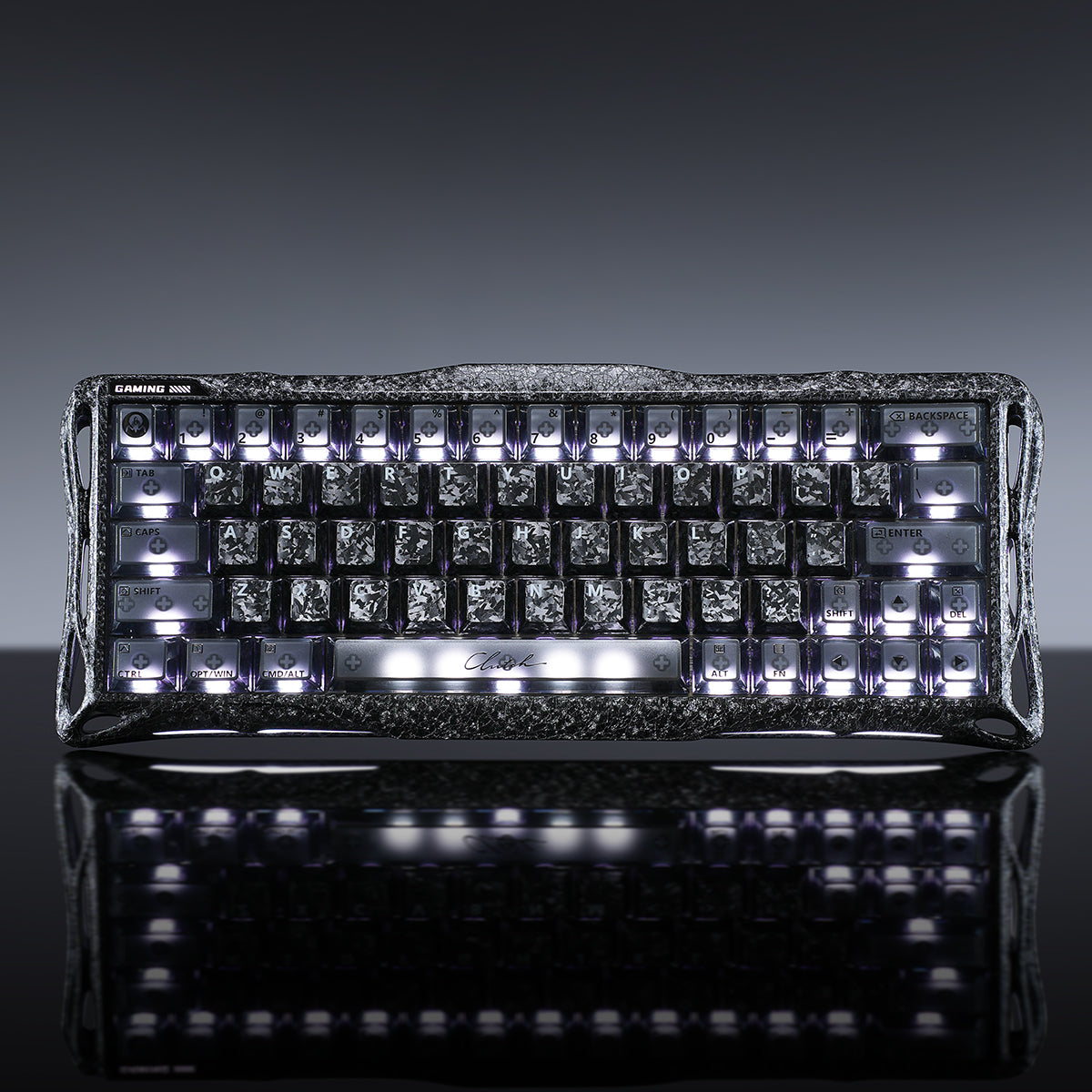 Bàn phím Hall Effect GravaStar Mercury V60 Pro Special Edition - Cyber Frost Black