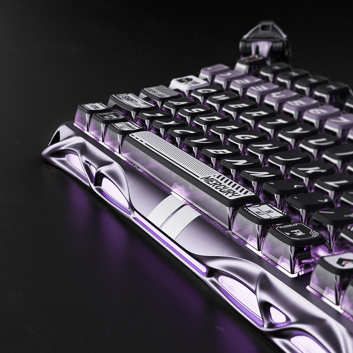 Bàn phím Hall Effect GravaStar Mercury V75 Pro - Iron Purple