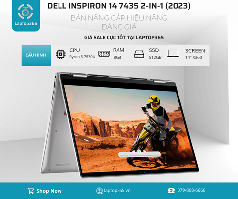 [Mới 100%] Dell inspiron 14 7435 2 in 1 (2023)
