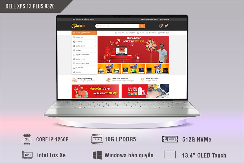 [Mới 100%] Dell XPS 13 Plus 9320 (2022) - Thiết Kế Tinh Tế, Đột Phá Công Nghệ