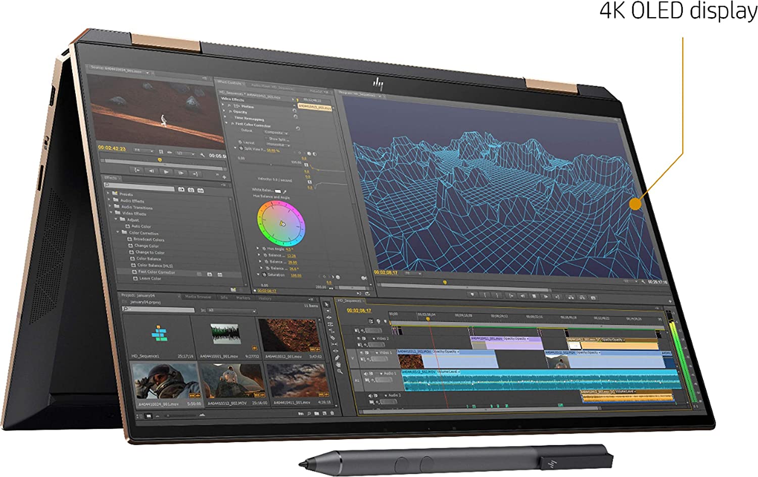 [Mới 100%] HP Spectre x360 13-aw0023dx - Flip design - Core i7 1065G7 / 16 GB RAM - 1 TB SSD NVMe - 13.3 4K OLED Touchscreen