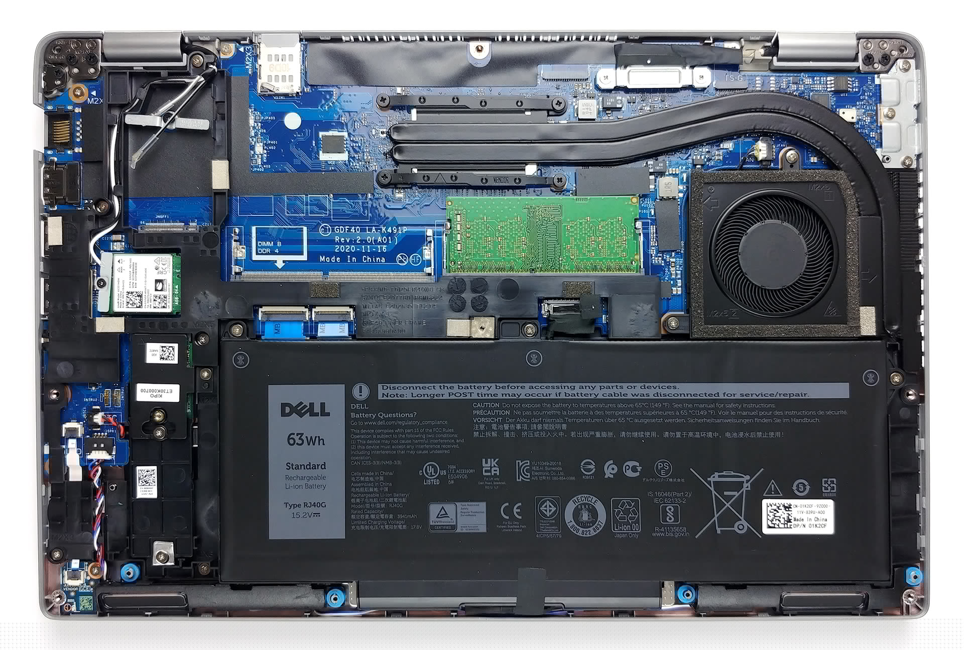 Inside Dell Latitude 14 5420 - disassembly and upgrade options | LaptopMedia France