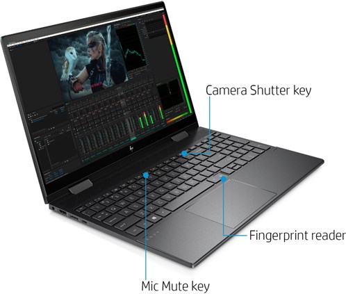Laptop HP ENVY x360 (2-in-1) 15M-EE0013DX 15.6 FHD Touch-Screen (AMD Ryzen 5 - 8GB Memory - 256GB SSD - Nightfall Black) laptop365 7