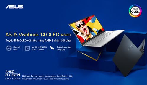 [Mới 100%] Laptop Asus Vivobook Pro 14 OLED M3401QA 9