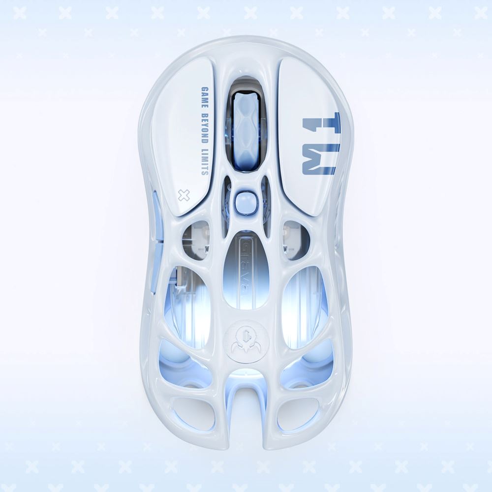 Chuột Gaming GravaStar Mercury M1 Pro Special Edition - Ice Blue
